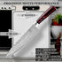 8 Inch Japanese Chef Knife | Razor Sharp High Carbon Stainless Steel Kitchen Knife | Damascus Pattern Professional