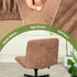 Armless FUANGUI Criss Cross Chair Cover, Faux Leather Looking Stretch Mid Back Wide Accent Chair Slipcover, Exquisite