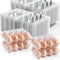 ALISWAT 120 Pack Egg Cartons Cheap Bulk 12 Count, 1 Dozen Clear Empty