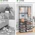 5-Tier 8 Laiensia Entryway Coat Rack, Coat and Shoe Rack, Entryway Bench Storage Organizer with Hooks for Bedroom