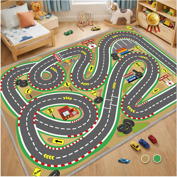 31"x47" Kids Rug Play Mat Soft & Non-Slip Car Rugs City Map