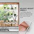 ZerzSemp 3-Tier 16 Inch Hanging Clear Plant Shelves for Windows, Acrylic Window Wall Plant Stand Shelf for Kitchen