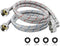 4ft Premium Burst-Proof Stainless Steel Washing Machine Hoses, 90 Degree Elbow Water Connection Inlet Supply Lines