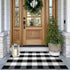 KOZYFLY Buffalo Plaid Area Rugs 27.5x43 Inches Black and White Checkered Rug, Washable Front Door Mat for Outdoor