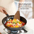 Wooden Spatula for Cooking, 12 Inches Slotted and Angled Solid Turner Utensils for Nonstick Cookware, 2 Pack
