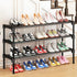 3 Closet SAN HE Long Shoe Rack-Shoe Organizer Tier Shoe Rack for Front Door Entryway Garage, Stackable Free Standing