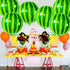 KatchOn Big 22 Inch Watermelon Balloons - Pack of 6, 4D Round Watermelon Mylar Balloon for Summer Party Decorations