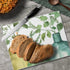 CounterArt Greenery Decorative 3mm Tempered Glass Cutting Board, 10” x 8”, Dishwasher Safe, USA Made