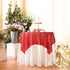 Eternal Beauty Red Square Sequin Tablecloth, Sparkly Overlay for Wedding Party Birthday Baby Shower Christmas 48"x48"
