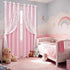 84 Inches Grommet 52" 84" Yinhua Pink Curtains for Girls Room Double Layer Blackout Curtains for Bedroom Long Nursery