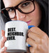 3dRose Best Neighbor Ever Mug, 11 oz, Blue