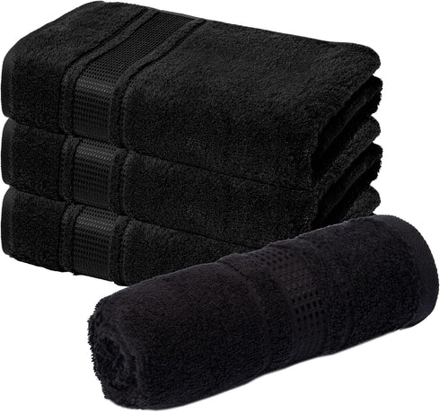Melissa Linen, 4 Piece Washcloths Set, 100% Turkish Cotton Towels for Body