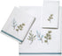 Avanti Linens Hand Towel, Soft & Absorbent Cotton Towel (Ombre Leaves Collection), 28.00" x 16.00", White