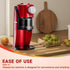 Shaved Ice Machine - Retro Red Snow Cone Maker for Homemade Shaved Ice, Slushie Ice Shaver with Stainless Steel Blade,