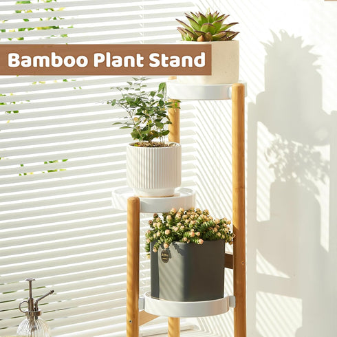 3 3 FILWH Plant Stand Indoor Outdoor Plant Rack Tier Potted Flower Holder Ladder Plant Stands for Balcony Window Living