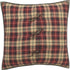 VHC Brands Rustic & Lodge Euro Sham 26x26, Chili Pepper Red Quilted Bedding Accessory