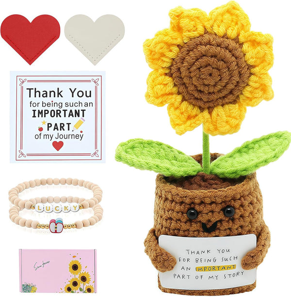 SHUCHNOYE Teacher Employee Appreciation Sunflower Gift Set - Gifts for Women, Appreciation Week