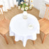 36x36 Inch Small Square Tablecloth Washable Polyester Side Table Cloth Solid White Heavy Duty End Table Cover