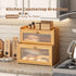 Countertop FILWH Bread Box for Kitchen Double Layer Large Corner Bread Box Capacity Bread Storage Bin Farmhouse