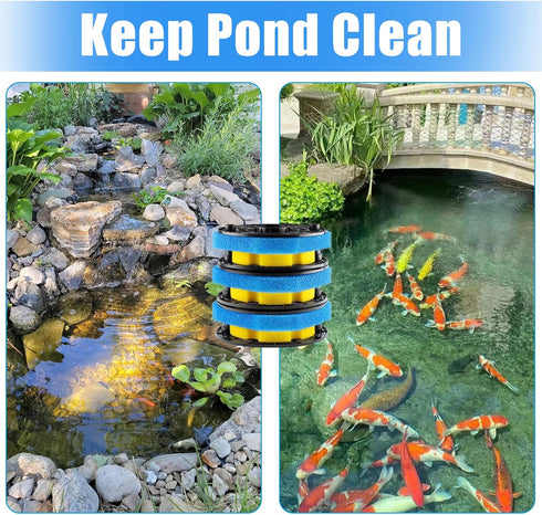 2380 GPH/2630 CPF-250/180 AQUANEAT Replacement Sponge Filter Media Pad Compatible with VIVOHOME/VIVOGROW GPH or SUNSUN