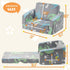 SUFUS 2-in-1 Baby Toddler Couch Chair Kids Foldable Toddler Fold Out Couch Sofa for Playroom Pull Out Children