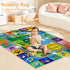 3x5 Kids Rug for Playroom, ABC Educational Carpet for Classroom,Non Slip Washable Play Mat with Alphabet Numbers