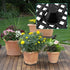 TAICHEUT 30 8 Inch PCS Plant Level Pot Elevator, Heavy Duty Round Plastic Saucer Riser Run off Tray Big Potted Stand