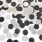 Glitter Confetti Circle Dots for Table Decoration, 1.2 inch Diameter (Silver Glitter, Black, White, 200pc)
