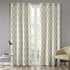 Sun Smart Blakesly Blackout Curtains, 50" x 84", Ikat Print, Thermal Insulated Light Blocking Drape