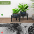 Outdoor,2 Pack Metal Plant Stand Indoor Heavy Duty Iron Plant Stands for Indoor/Outdoor,Low Round Flower Pot Stand