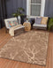 Unique Loom Outdoor Botanical Collection Area Rug - Brown/Beige Branch (2' x 3' 1" Rectangle)