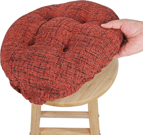SINOSSO Modern Bar Stool Cushion Dia.13, Fashion Interweaving Design Anti-Skid Silicone Round
