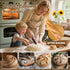 Drcomtruing 10 Wooden Bread Lame Dough Scoring Tool, Handcrafted Bread Scoring Tool for Sourdough Bread Baking