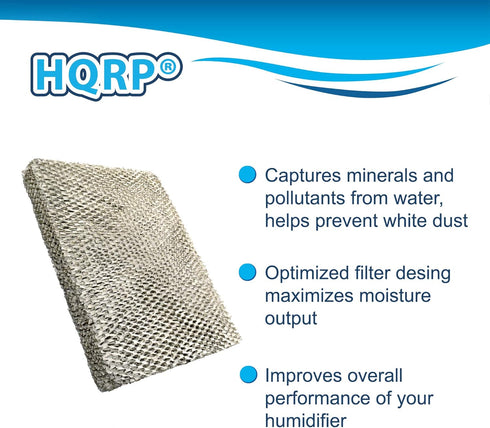 HQRP 2-pack Water Filter for Clean Comfort HE12 HE12A HE12M HE12MM Humidifiers, HEP-GA10 Replacement