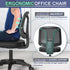 KIZECK Armless Office Desk Chair No Arms with Back Support Rolling Wheels for Home Study Work