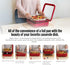 Fancy Panz Classic Serving Tray for Food, USA Made Foil Pan Carrier with Clear Lid, Travel Casserole Carrier