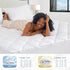 Sunflower Twin Mattress Pad, Hypoallergenic Cotton Cover for College Dorm, Extra Deep Pocket Quilted Protector