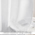 RYB HOME White Sheer Curtains - Linen Textured Wave Semi Sheer Window Curtain Set, 52 x 90 inches, 1 Pair