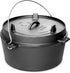 Pre-Seasoned Cast Iron Camping Dutch Oven, 6 Quart Pot with Lid Tripod for Outdoor Cooking