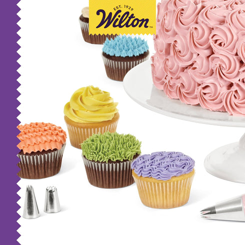 Wilton 20-Piece Beginning Buttercream Decorating Set, Cake Decorating Kit