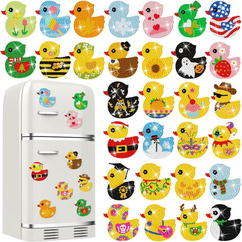 Liliaafar 30 Pcs Diamond Painting Magnets Set Diamond Art Magnets for Fridge Refrigerator