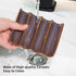 Ceramic Japanese Soap Dish, 5" x 3.9" Soap Holder for Shower, Bathroom, Kitchen, Easy Cleaning, Purple Soap Saver