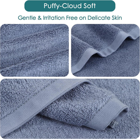 13x13 inch Reusable Makeup Remover Towels, Super Soft and Gentle Face Towels on Sensitive Skin, Extra Large Wash Cloths