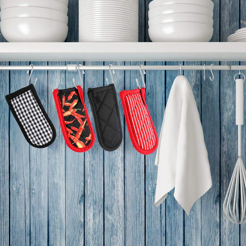 Geiserailie 8 Pieces Non-Slip Pan Handle Sleeve, Heat Resistant Pot Sleeve Grip, Machine Washable Cast Iron Handle