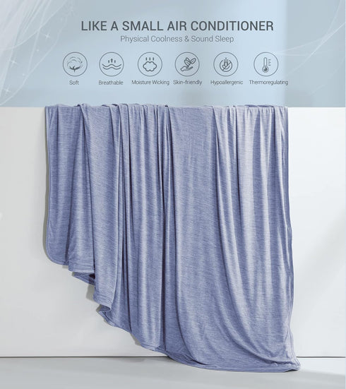 Q-MAX>0.5 Summer Marchpower Cooling Blanket for Hot Sleepers, Arc-Chill Cooling Blanket, Instant Cool to Touch Blanket
