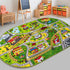 Booooom Jackson Kids Car Mat Train Rug Play Mat, 59 x 39