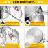 LIANYU 1QT Tri-Ply Stainless Steel Saucepan with Lid, Small Cooking Pot for Pasta, Soup