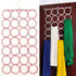 Super Z Outlet Foldable Clothing Closet Hanger, 28 Ring Hole Slots Organizer, Multicolor