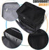 BAGLHER Waterproof Coffee Maker Storage Bag, Travel Carrying Organizer Case for Kering Coffee Machines, Black