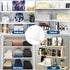 BAUMFEUER 6 Pack Closet Clear Acrylic Shelf Dividers for Shelf Organizer of Bedroom Kitchen Office Bathroom Organizer